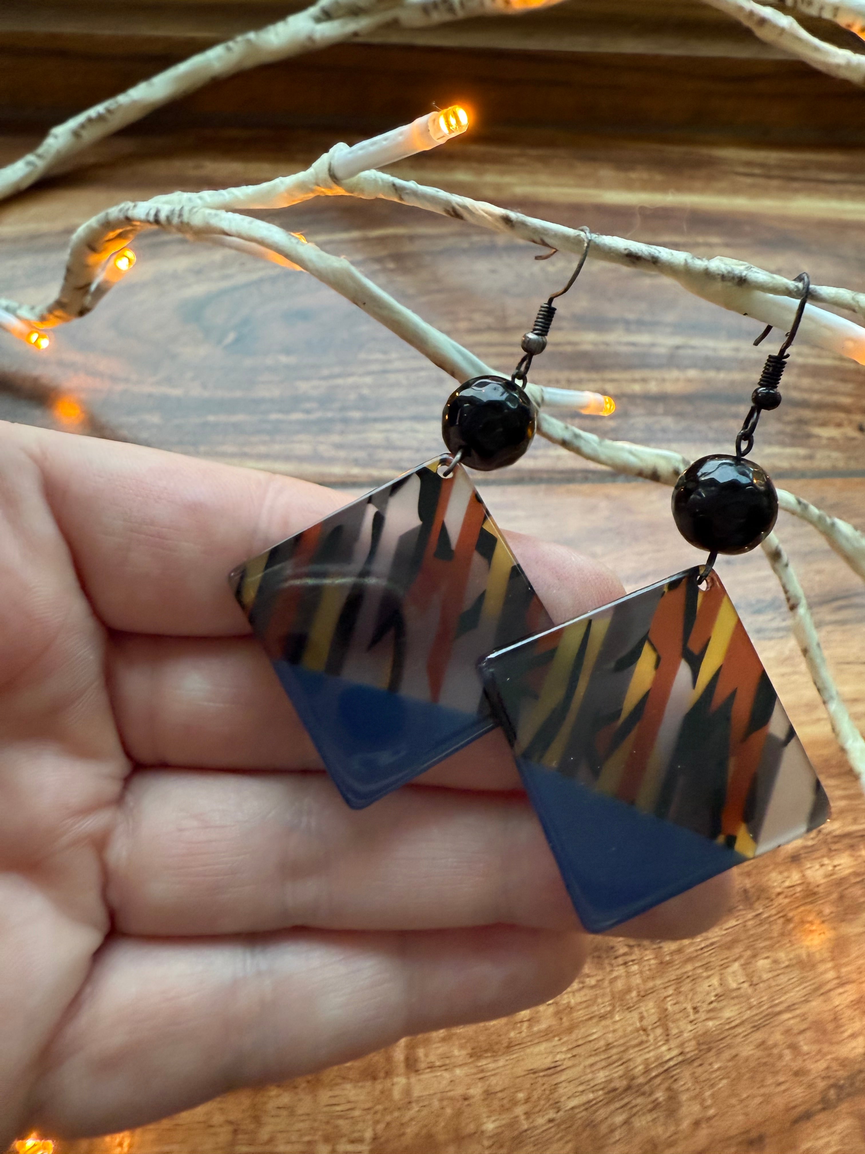 Colorful Retro Earrings