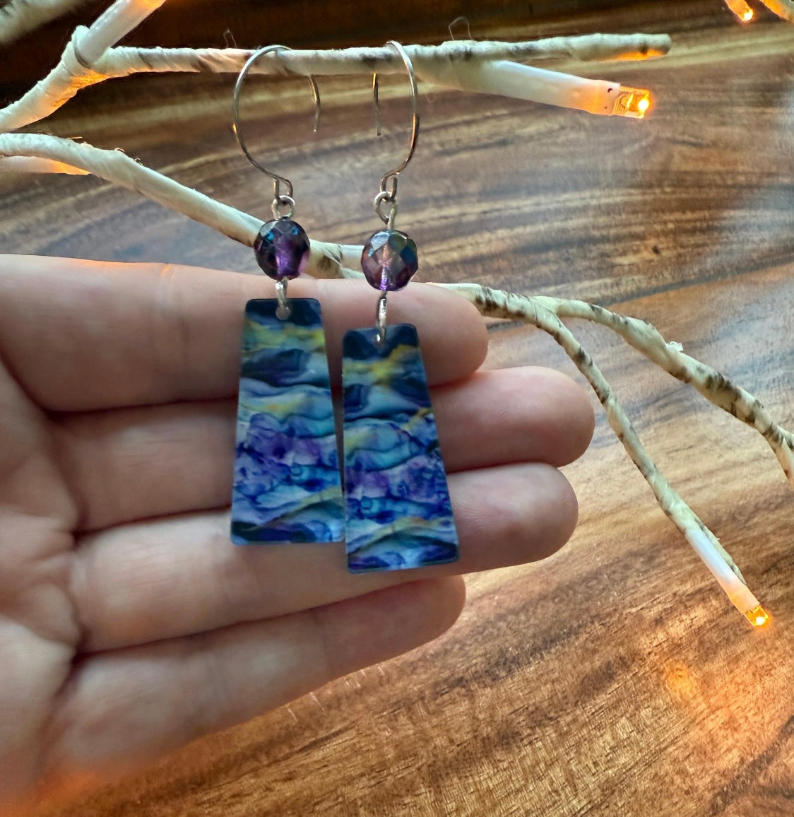 Ink Print Earrings